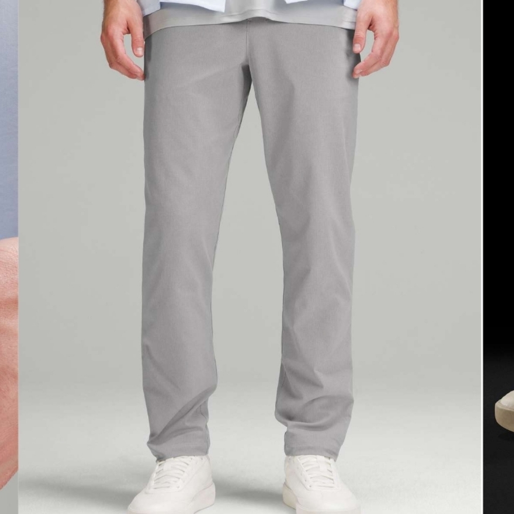 Lululemon ABC Classic-Fit Trouser 30"L Woven Air Rhino Grey Size 38